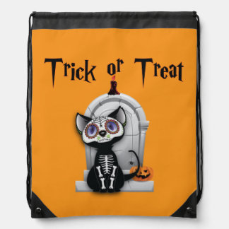 Trick or Treat Drawstring Bag