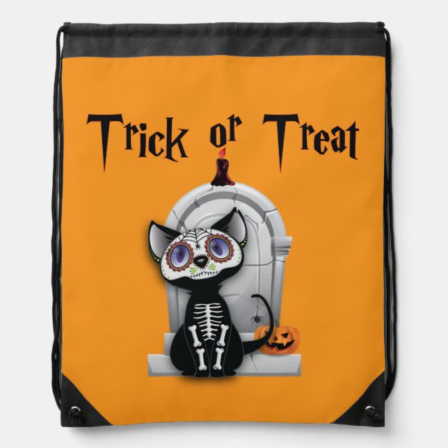 Trick or Treat Drawstring Bag (Front)