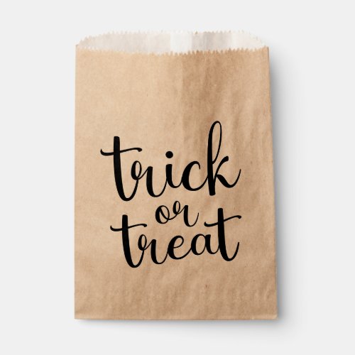Trick or treat favor bag