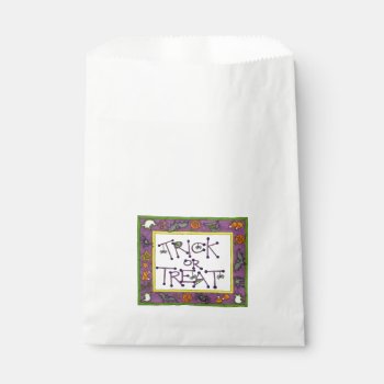 Trick-or-treat Favor Bag by Zazzlemm_Cards at Zazzle