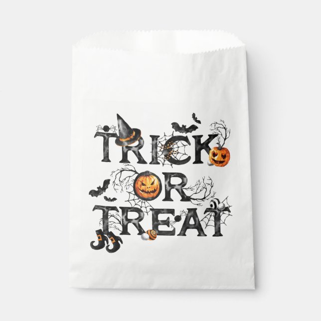 Trick Or Treat  Favor Bag (Front)