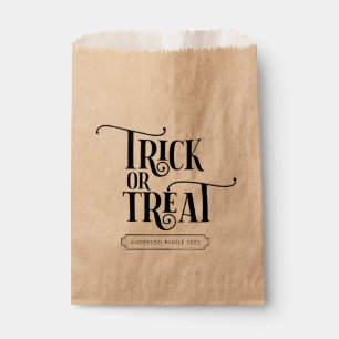 Trick or Treat Favor Bag