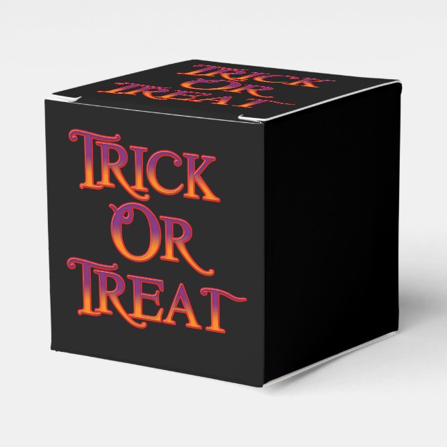 Trick or Treat Favor Box (Front Side)