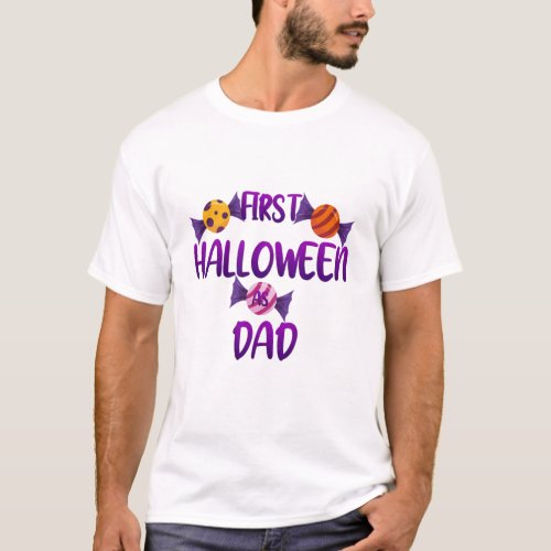 Trick or Treat for Parents First Halloween As Dad T_Shirt