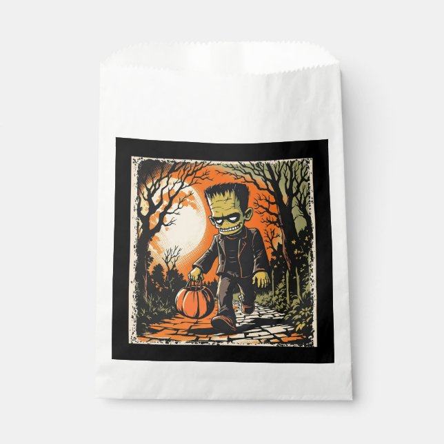 "Trick or Treat Frankie" Replica Circa 1950's Favor Bag (Front)