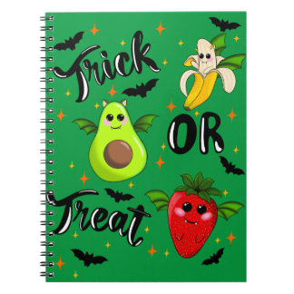 Trick or treat fruits notebook