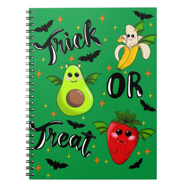 Trick or treat fruits notebook (Front)