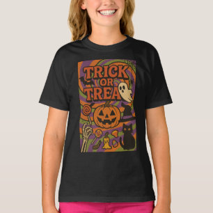 Trick or Treat Full Chest Halloween Clothes Unisex T-Shirt