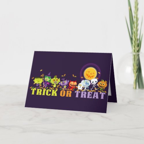 Trick or treat fun card