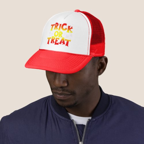 TRICK OR TREAT   funny  halloween  Trucker Hat