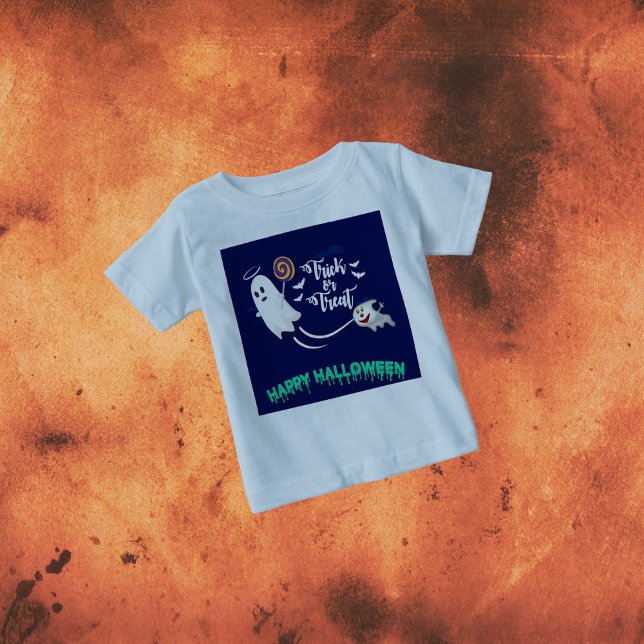 Trick or Treat Ghost Baby Shirt (Creator Uploaded)