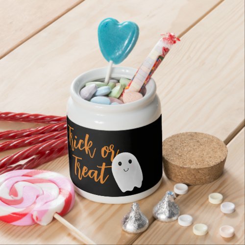 Trick or Treat Ghost Candy Jar