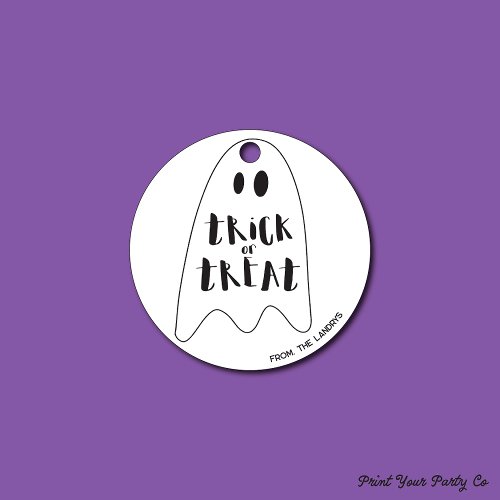 Trick or Treat Ghost Gift Tag
