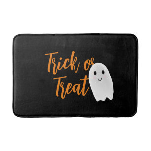 Trick or Treat Ghost Halloween Bath Mat
