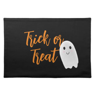 Trick or Treat Ghost Halloween Cloth Placemat