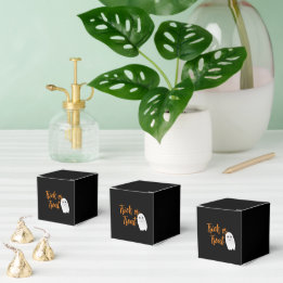 Trick or Treat Ghost Halloween Favor Boxes