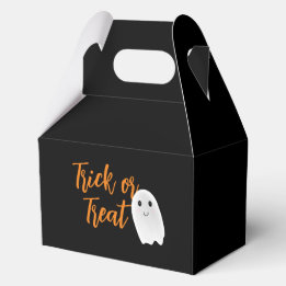 Trick or Treat Ghost Halloween Favor Boxes