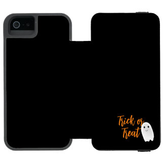 Trick or Treat Ghost Halloween iPhone SE/5/5s Wallet Case