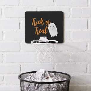 Trick or Treat Ghost Halloween Mini Basketball Hoop