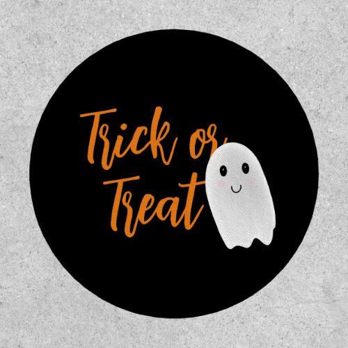 Trick or Treat Ghost Halloween Patch