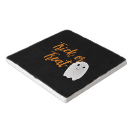 Trick or Treat Ghost Halloween Trivet