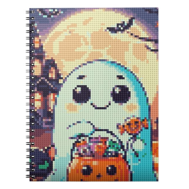 Trick or Treat  ghost notebook  (Front)
