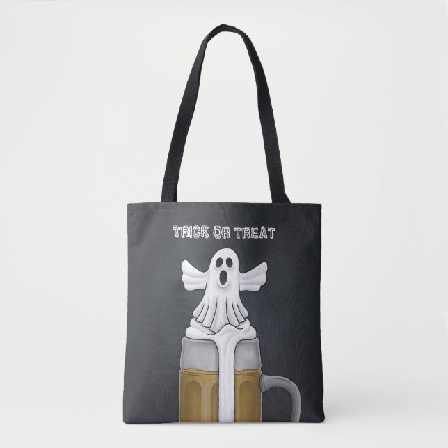Trick or Treat Ghost Tote Bag (Front)