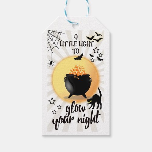 trick Or Treat Glow stick Gift Tags