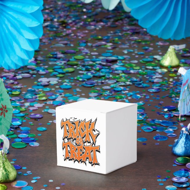 Trick Or Treat Graffiti Favor Boxes (Party)