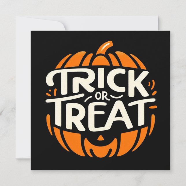 Trick or Treat greeting Cards  (Front)