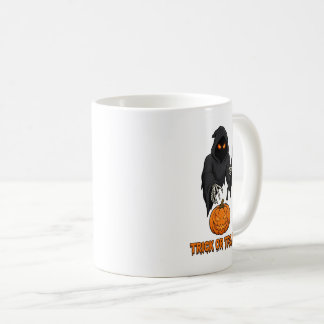 Trick or Treat Grim Reaper Pumpkin Halloween Mug -