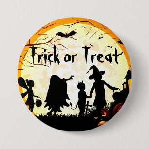 Trick or Treat Halloween  2¼ Inch Round Button