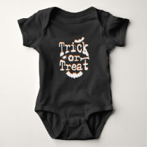 trick or treat halloween baby bodysuit