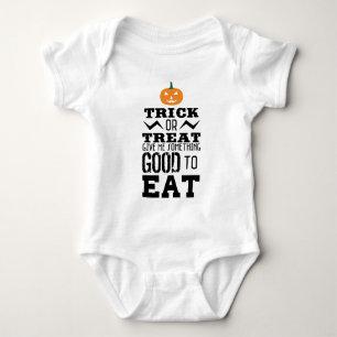 Trick Or Treat Halloween Baby Bodysuit