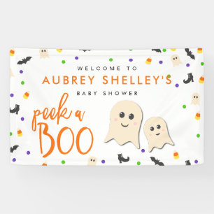 Trick or treat Halloween Baby Shower Banner