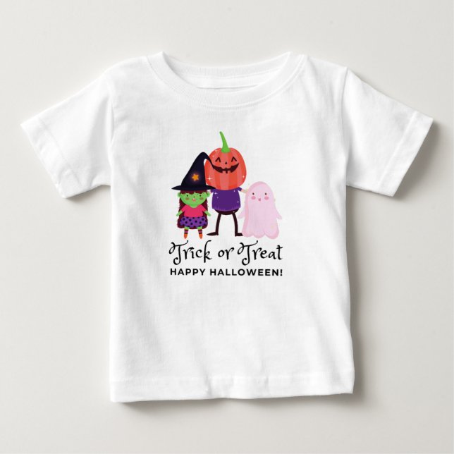 Trick or treat halloween  baby T-Shirt (Front)