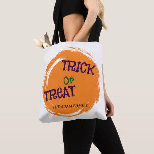 Trick or Treat Halloween bag Treat tote bag