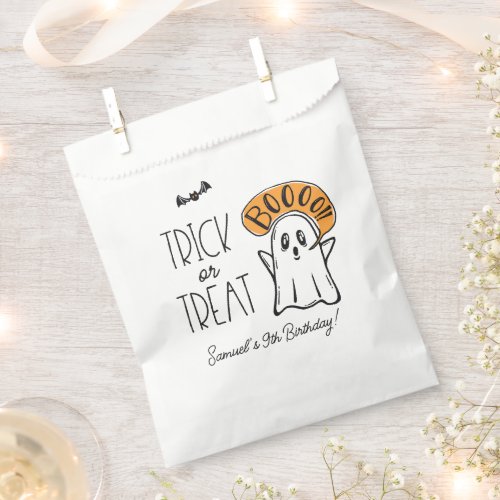 Trick or Treat Halloween Birthday Party Any Age Favor Bag