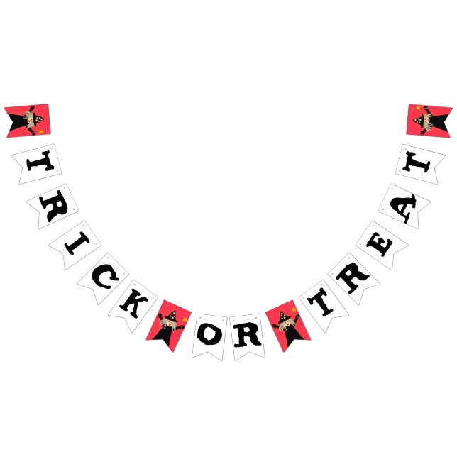 Trick or Treat Halloween Bunting Flags (All)