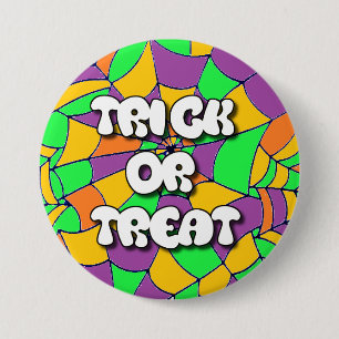 Trick or Treat Halloween Button