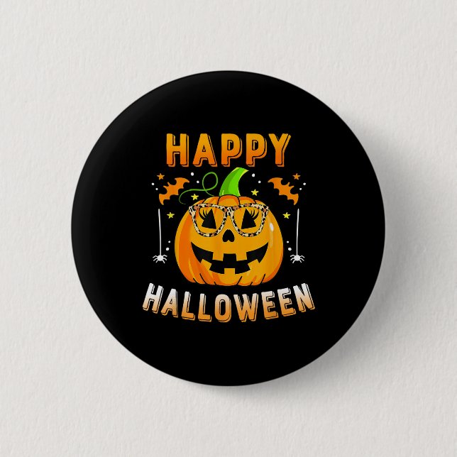 Trick Or Treat Halloween  Button (Front)
