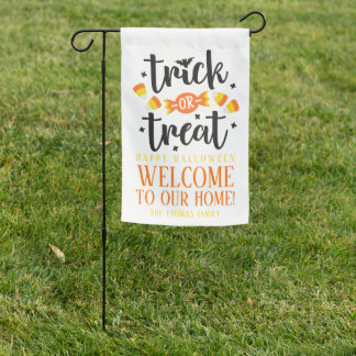 Trick or treat | Halloween Candy Family Garden Flag