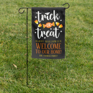 Trick or treat | Halloween Candy Family Garden Flag