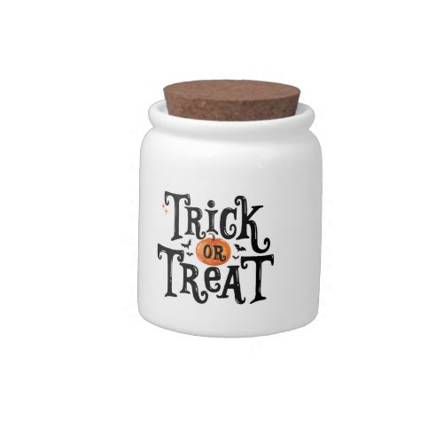 Trick or Treat Halloween Candy Jar