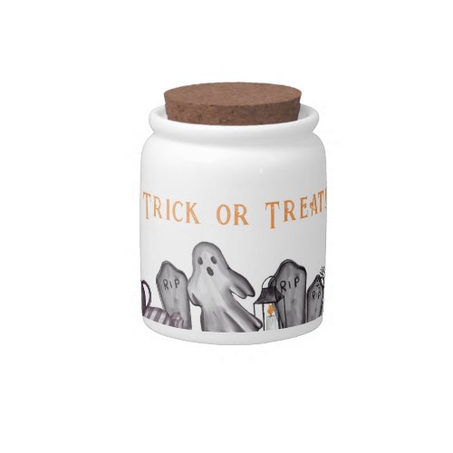 Trick or Treat Halloween Candy Jar