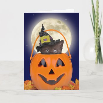 Trick Or Treat Halloween Card by lamessegee at Zazzle