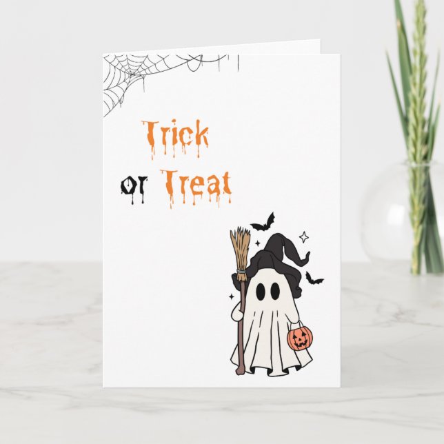 Trick or Treat Halloween Card (Front)