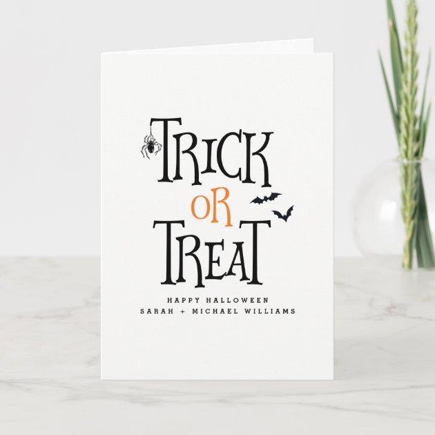Trick Or Treat Halloween Invitation