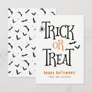 Trick or Treat Halloween Cards