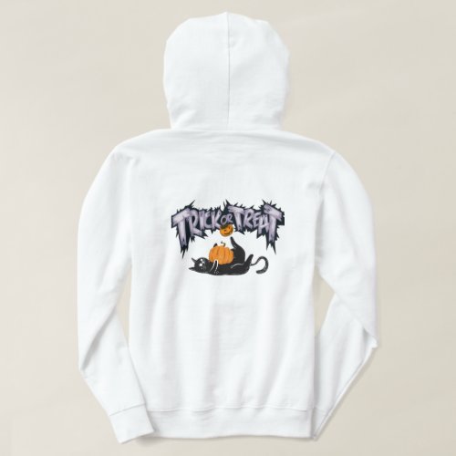 Trick or treat Halloween Cat Hoodie